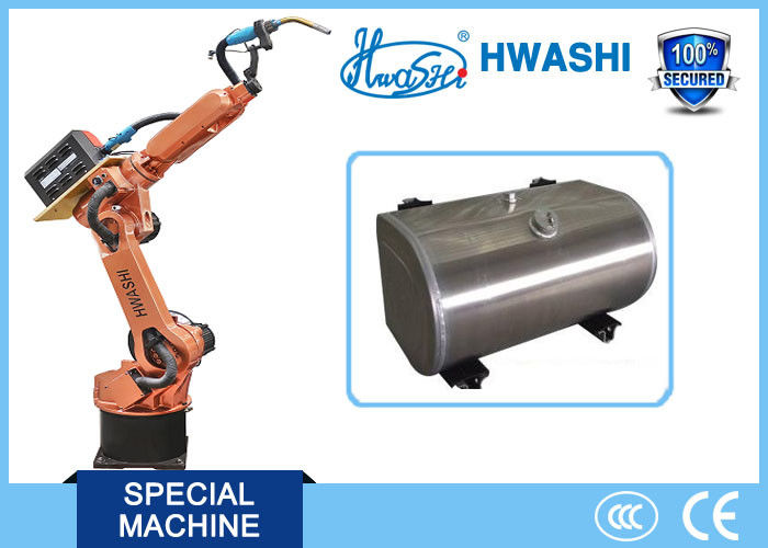HWASHI 6 Axis Mig Tig Welding Robot  Arm for  Aluminum Fuel Tank