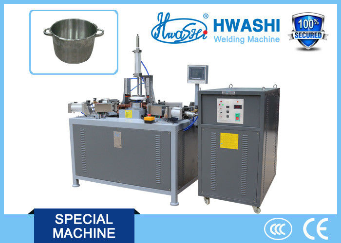 스테인리스 스틸 프로젝션 용접 기계 15KVA 전력 8000J 에너지 저장 및 1500kg 수프 냄비 손잡이를 위한 압력화