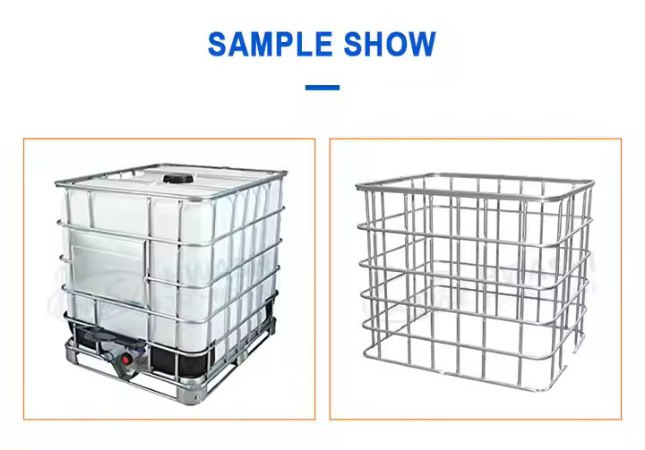 1000l IBC 탱크 용접 기계 IBC 자동 생산 라인 케이지 프레임 기계 IBC 기계
