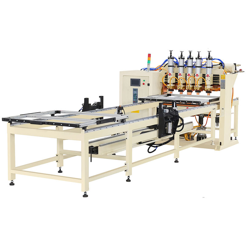 HWASHI Automatic Gantry Style Wire Mesh Welding Machine with 10 Welding Heads 40000A Output Current and Automatic Wire Filling System