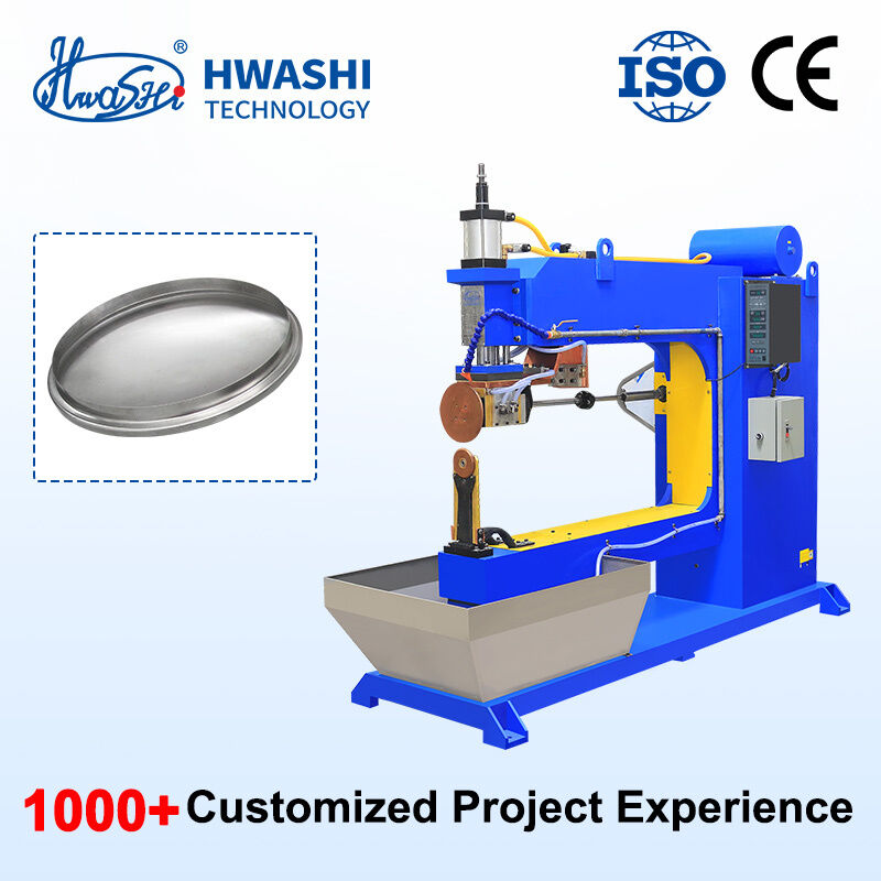 40000A 출력 전류 오일 드럼 제조 및 드럼 뚜?? 톱 웰딩 장비용 자동 롤 웰딩 기계