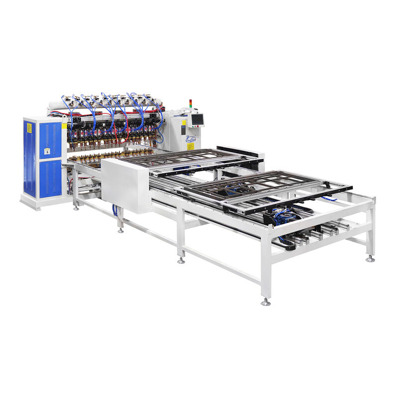 스마트 메모리 1600mm 급속 생산과 함께 한 버튼 자동 와이어 메시 패널 용접 기계