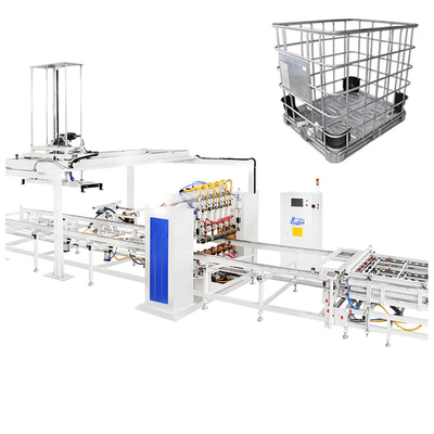 1000L 1200L IBC 탱크 프레임 스테인리스 스틸 튜버 케이지 용접 기계 자동 용접기