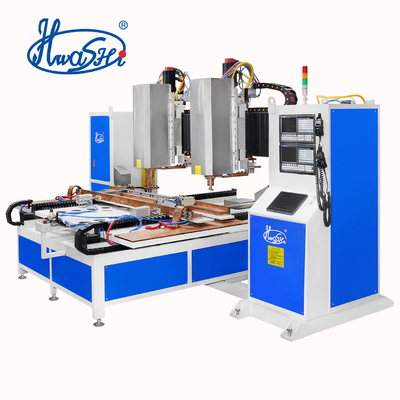 HWASHI CNC SEVEN 7AXIS Double Heads 판금 용접기 자동 스폿 용접 기계 Squatrack
