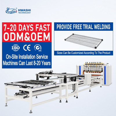 Hwashi Swinq Basewire Frame Welding Machine Iron Wire Row Welding Machine
