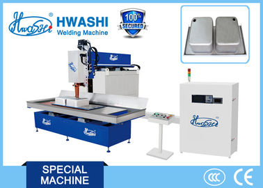 Hwashi CNC 스테인리스 부엌 개수대 그릇을 위한 자동적인 회전 솔기 용접 기계