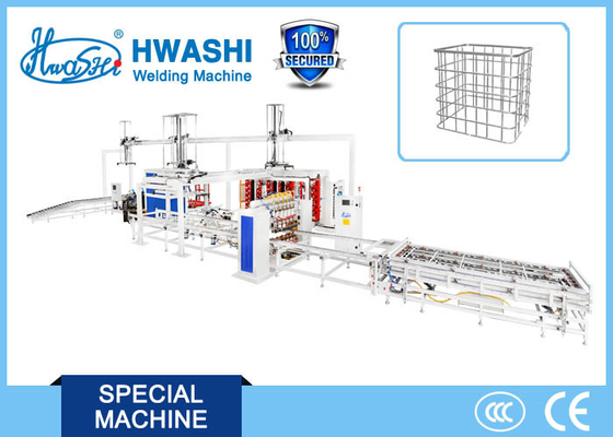 Hwashi 가득 차있는 자동적인 IBC 감금소 구조 용접 기계 생산 라인